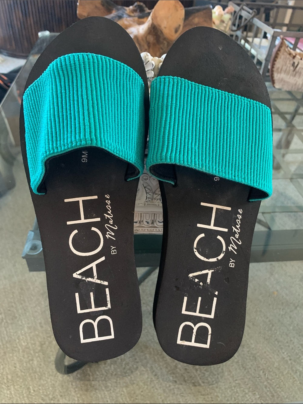 BEACH by Matisse Teal slides Teal Size 9